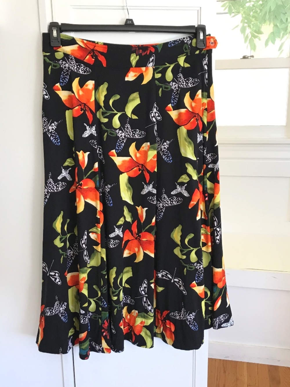 SOFT SURROUNDINGS Floral Print Midi Skirt Women’s Size Medium